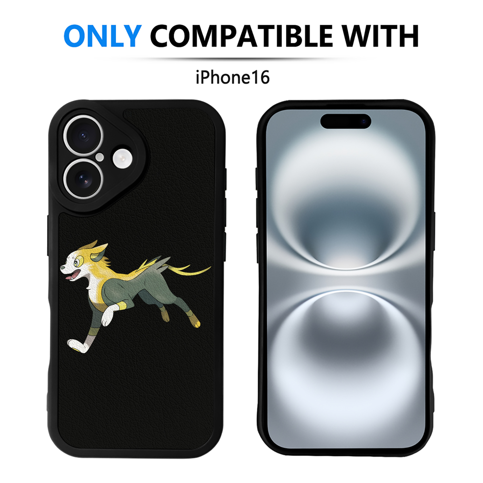 （画像用） ポケットモンスター Pokémon 【iPhone 16シリーズ対応】シリコンスマホケース（レザー調） 材質：シリコン